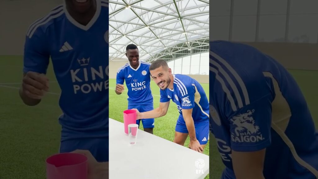 Patson Daka vs Conor Coady in no spill challenge