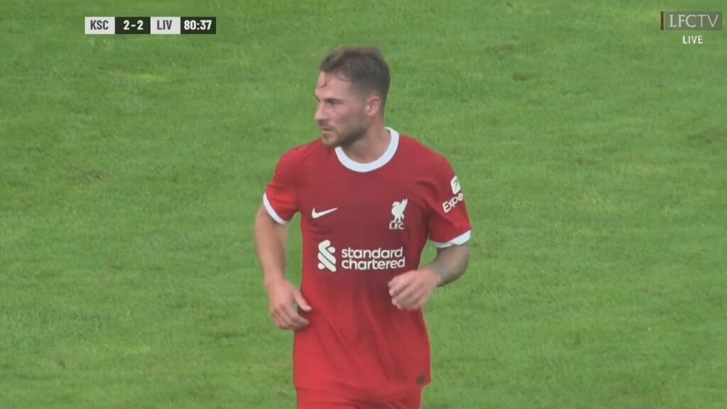 Alexis Mac Allister Liverpool DEBUT vs Karlsruher SC | 23/24