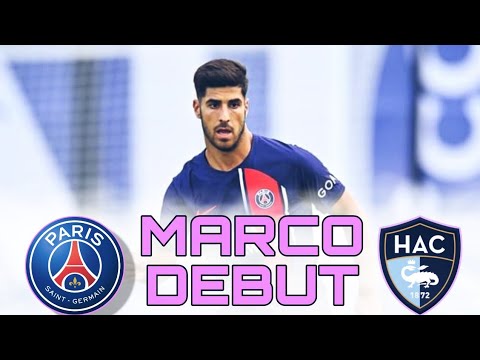 اول لمسات ماركو اسنسيو في مباراة باريس سان جيرمان اليوم Marco Asensio debut psg
