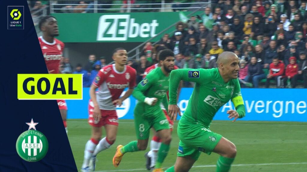 Goal Wahbi KHAZRI (42' pen - ASSE) AS SAINT-ÉTIENNE - AS MONACO (1-4) 21/22