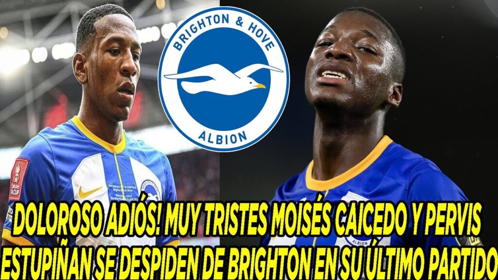 DOLOROSO ADIÓS! MOISÉS CAICEDO Y PERVIS ESTUPIÑAN SE DESPIDEN DE BRIGHTON EN SU ÚLTIMO PARTIDO