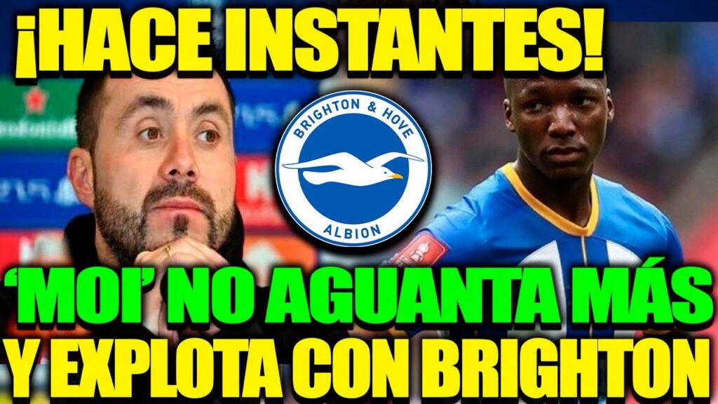 ¡HACE INSTANTES! MOISES CAICEDO NO AGUANTA MAS Y EXPLOTA CONTRA EL BRIGHTON