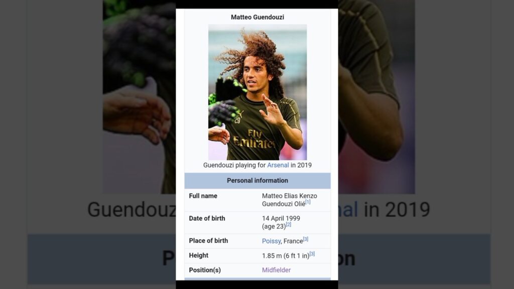 biography of Matteo Guendouzi football player. || #shorts || #football France biography of Matteo Guendouzi football player. || #shorts || #football France