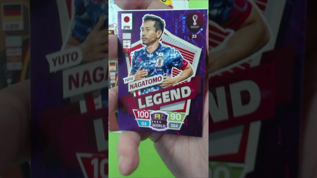 Yuto Nagatomo Legend Card Panini Adrenalyn XL Qatar FIFA World Cup Pack Opening 98