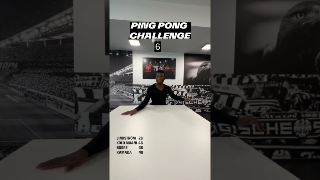 PING PONG CHALLENGE 🏓 Muani, Lindström & Co. wischen um die Wette