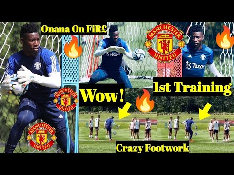 🔥Andre Onana training with Manchester United teammates, Including Mount,Bruno, Casemiro, Martinez 😍