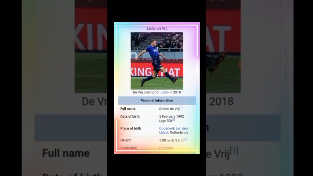 biography of Stefan de Vrij || #fifaworldcup || #football
