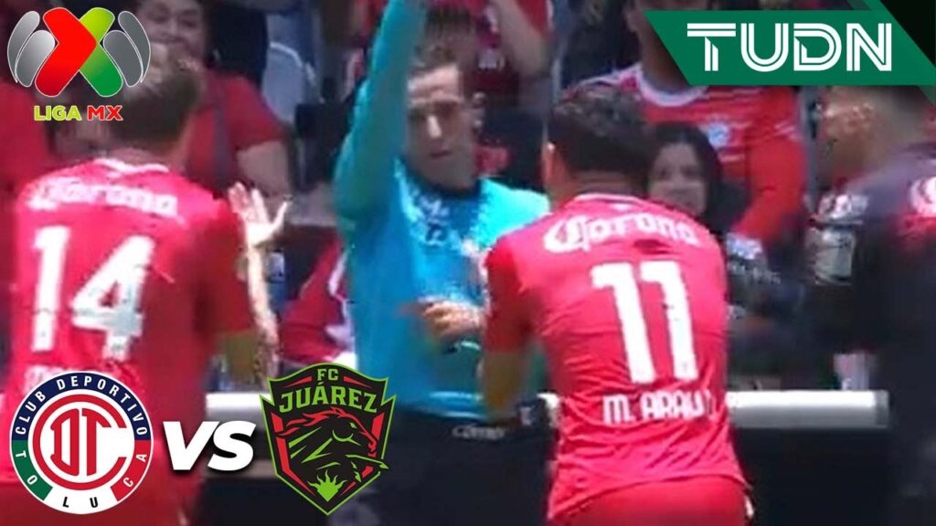 ¡SE TRAEN UNA FIESTA! VAR expulsa a Araujo de forma POLÉMICA | Toluca 1-1 Juárez | AP2023-J3