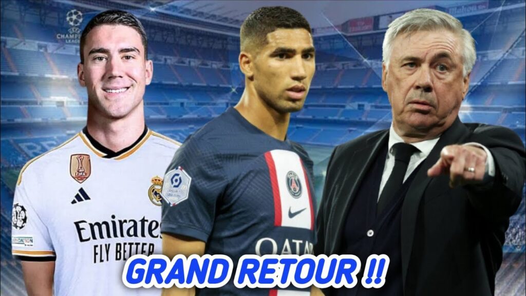 Achraf Hakimi cible n°1 du Real Madrid, Le Real Madrid veut jouer un sale tour au PSG pour Vlahovic