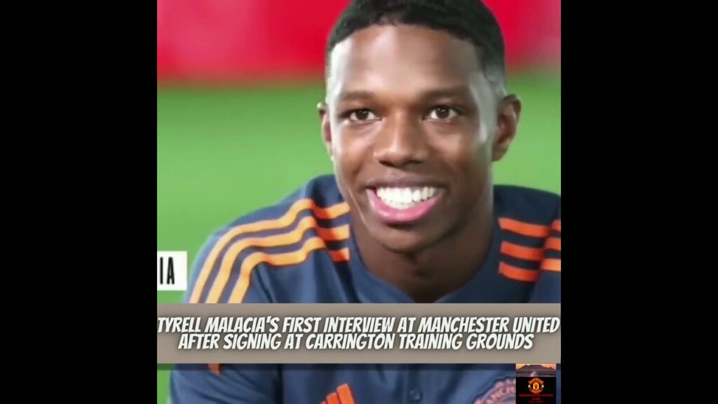 Tyrell Malacia's first interview at Manchester United after signing at Carrington