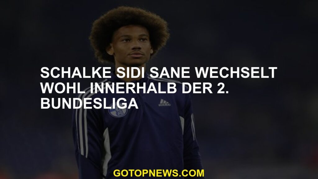 Schalke Sidi Sané ändert sich wahrscheinlich innerhalb der 2. Bundesliga