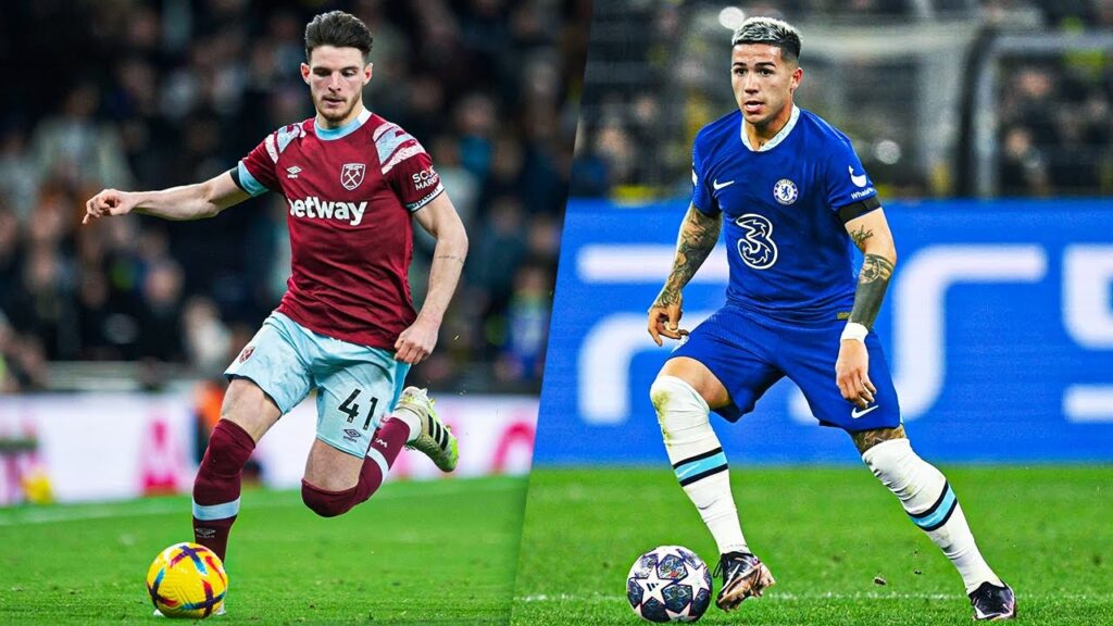 Declan Rice vs Enzo Fernández - Crazy Defensive Skills & Goals - 2023 - HD