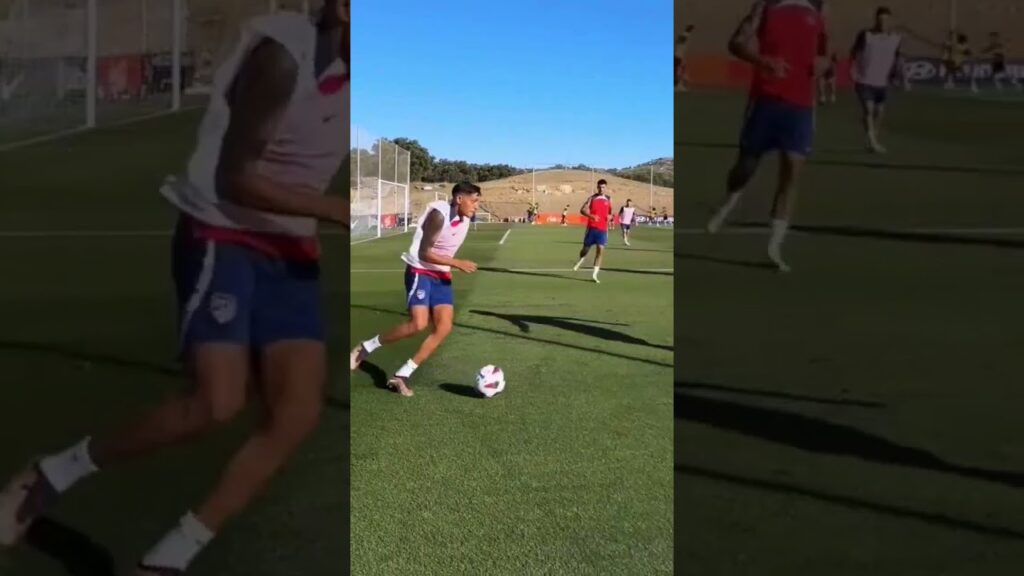 🇦🇷🚀 Golazo de Nahuel Molina en el entrenamiento del Atlético de Madrid.