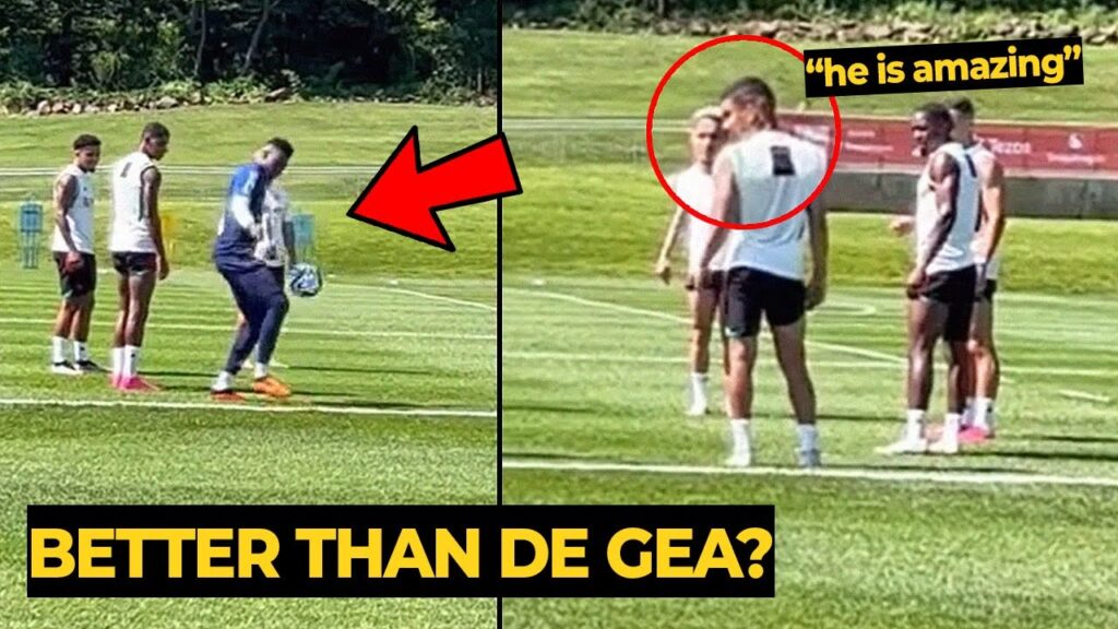 🔥 PERFECT! Casemiro reaction to Andre Onana showing his ball skills at training | Man United News