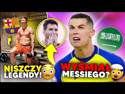 OSTRO... Ronaldo WYŚMIAŁ Messiego! 🤯 Lewandowski NISZCZY LEGENDY FC Barcelony!
