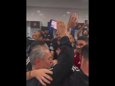 فرحه على معلول مع كولر بعد الفوز بالكاس