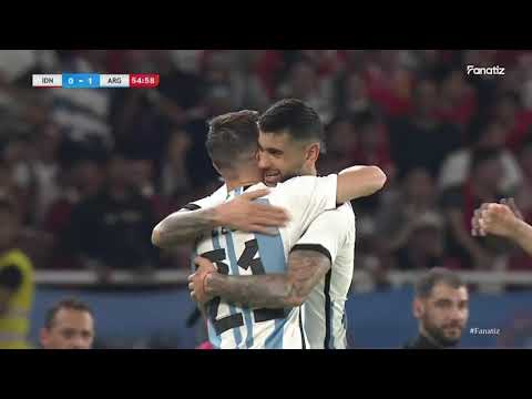Gol de Cristian Romero | Indonesia 0-2 Argentina | Amistoso Internacional