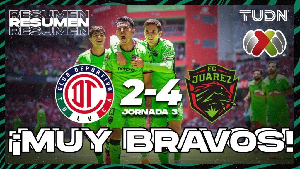 Resumen y goles | Toluca 2-4 Juárez | AP2023-J3 | Liga Mx | TUDN