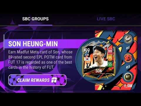 SON HEUNG-MIN / 99 MADFUT META / All SBC Solution / MADFUT 23