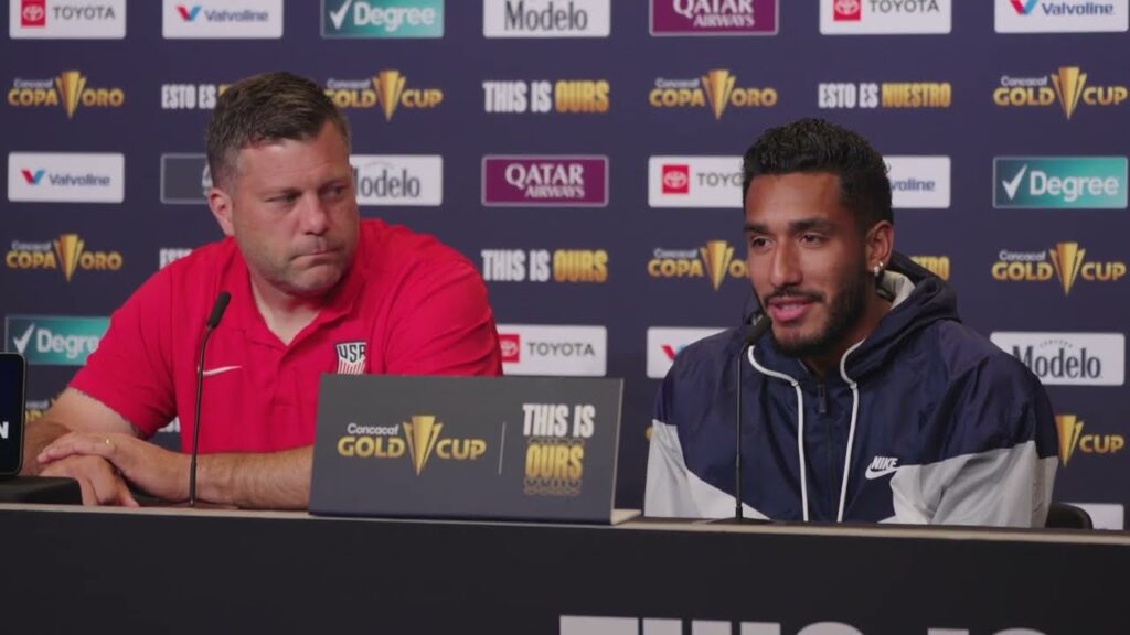 USMNT B.J. Callaghan & Jesús Ferreira presser to 3rd game in Gold Cup; Team USA vs Trinidad y Tobago