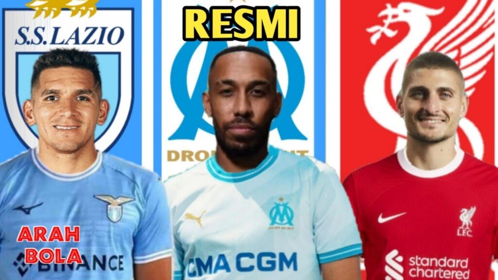 TRANSFER PEMAIN L Torreira ke Lazio Aubameyang ke Marseille M Verratti ke Liverpool