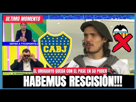 Último momento:Cavani rescinde con Valencia!!Hubo acuerdo!!!