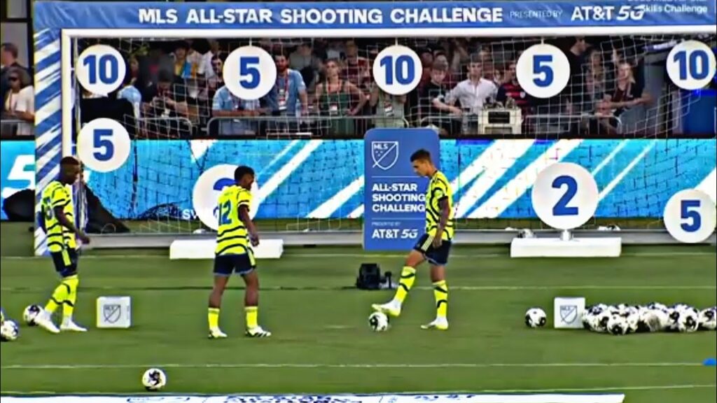 Arsenal Stars Jurrien Timber,Jakub kiwior And Balogun Are MLS All Stars Shooting Challenge Winners