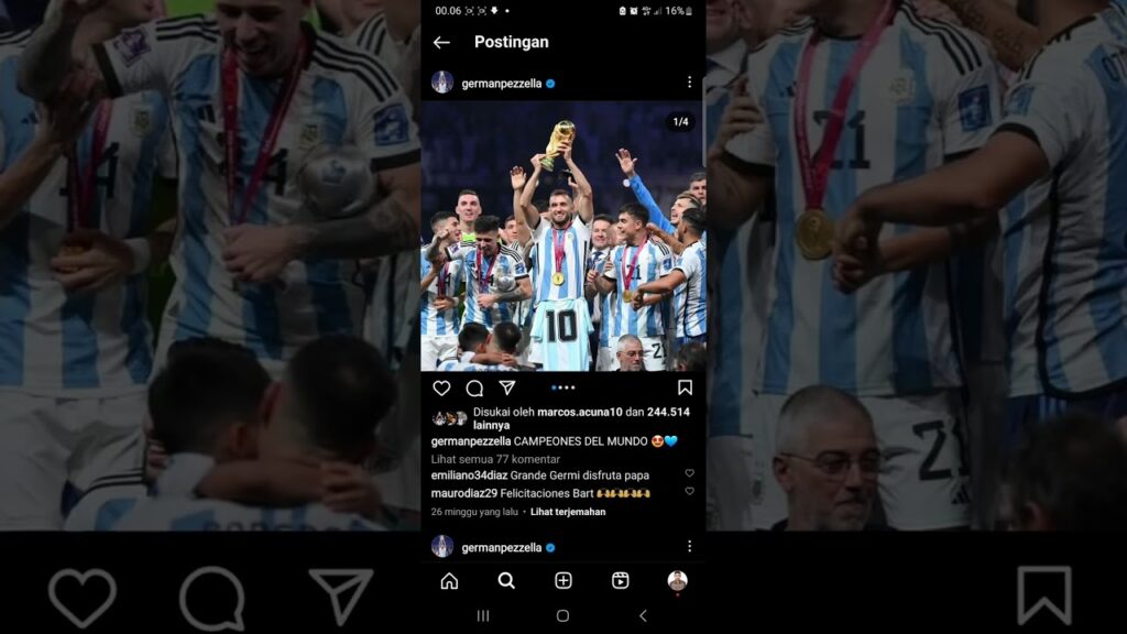 Bek timnas Argentina German pezzella #argentina