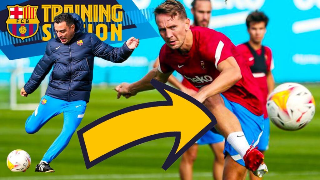 XAVI ASSISTS DE JONG'S VOLLEY INTO THE NET ⚽🚀