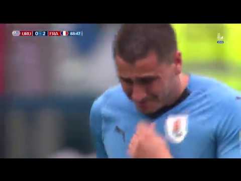 Giménez llora en pleno partido | Uruguay vs Francia
