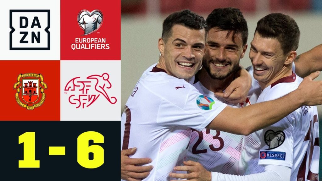 Ruben Vargas mit Premierentor, die Schweiz löst EM-Ticket: Gibraltar - Schweiz 1:6 | EM-Quali | DAZN