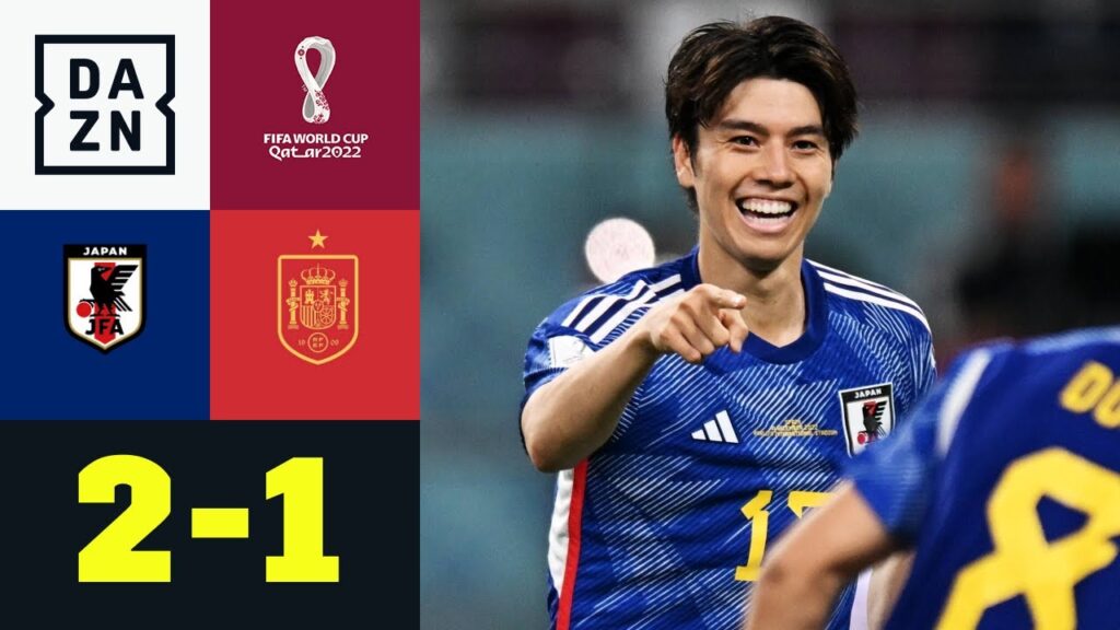 Sensation perfekt! Tanaka schießt Japan zum Gruppensieg: Japan - Spanien 2:1 | WM 2022 | DAZN