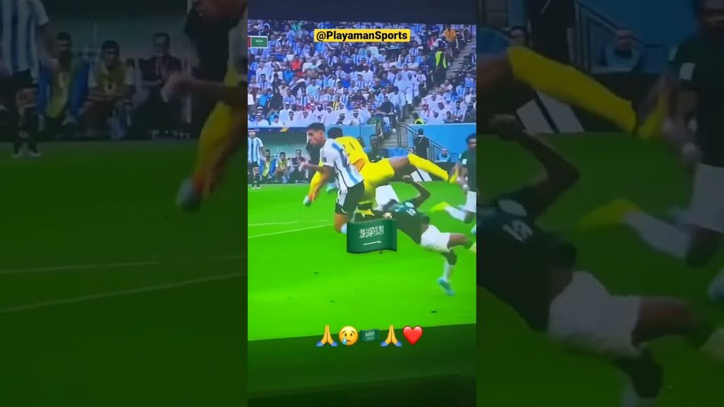 Saudi Arabia goal keeper sad MoD 🥺 yasser injured #shorts #football   #fifaworldcup2022