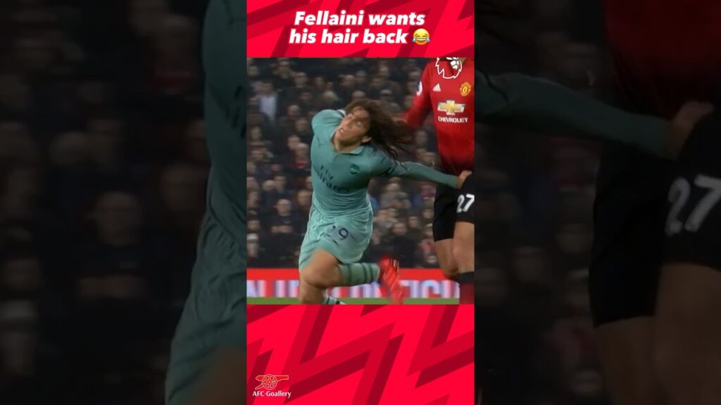 When Guendouzi steals Fellaini’s hair 🤣 #shorts #guendouzi
