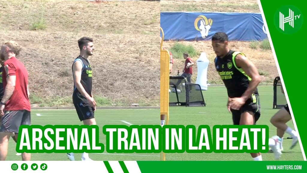 Rice, Saka and Saliba on FIRE in Arsenal training!