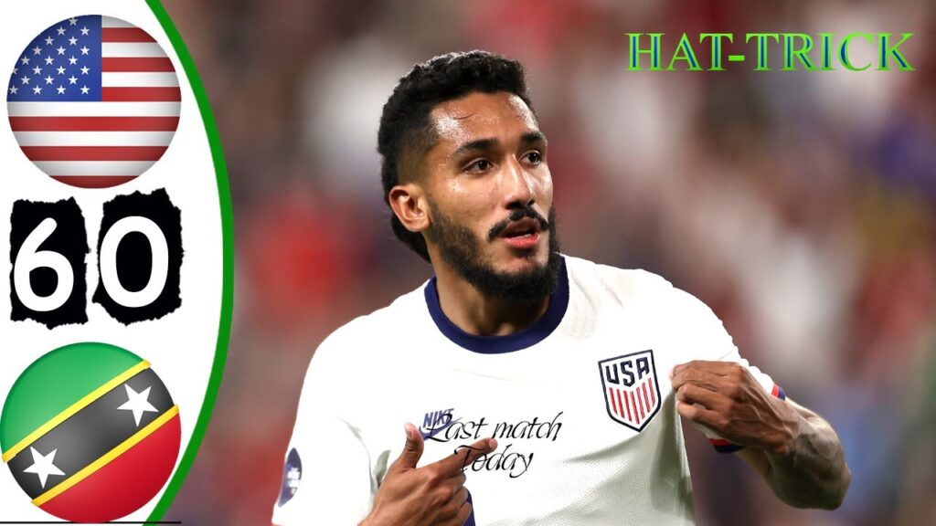 USA vs SAINT KITTS & NEVIS 6-0  All GOALS HIGHLIGHTS - CONCACAF GOLD CUP - HD 2023