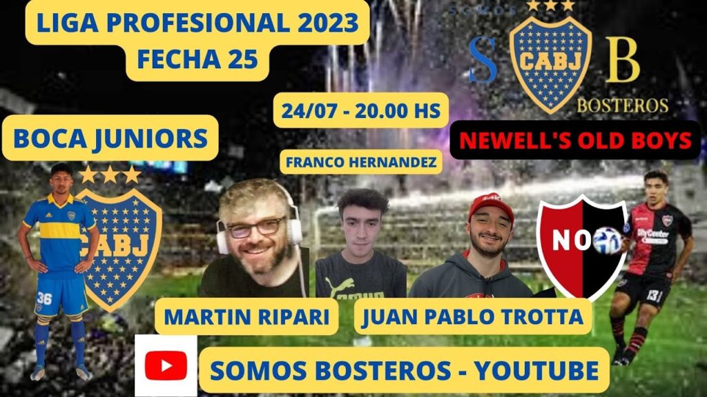 BOCA  - NEWELL'S, , EN VIVO (Relata Martin Ripari, cometna Juan Pablo Trotta)