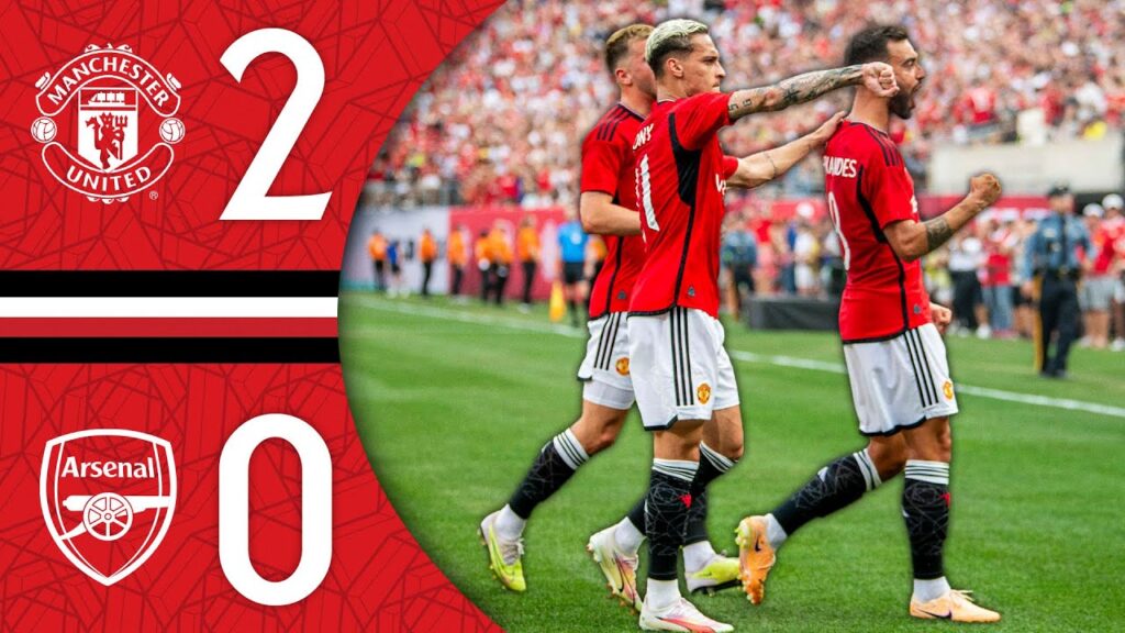 United Win In Front Of RECORD Crowd ❤️‍🔥 | Man Utd 2-0 Arsenal | 2023/24 Pre-Season