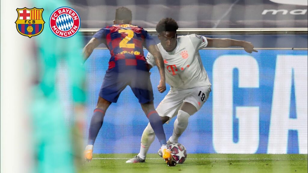 Alphonso Davies’ outstanding assist vs. Barcelona Alphonso Davies' outstanding assist vs. Barcelona
