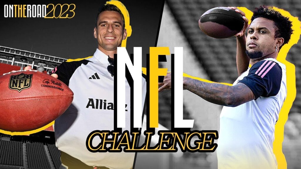 Juventus Players vs NFL Accuracy Challenge 🏈 🎯