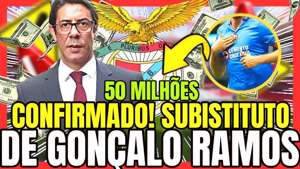 🔥💥CONFIRMADO SUBISTITUTO DE GONÇALO RAMOS!  POR 50 MILHÕES! NOTÍCIAS DO BENFICA! BENFICA