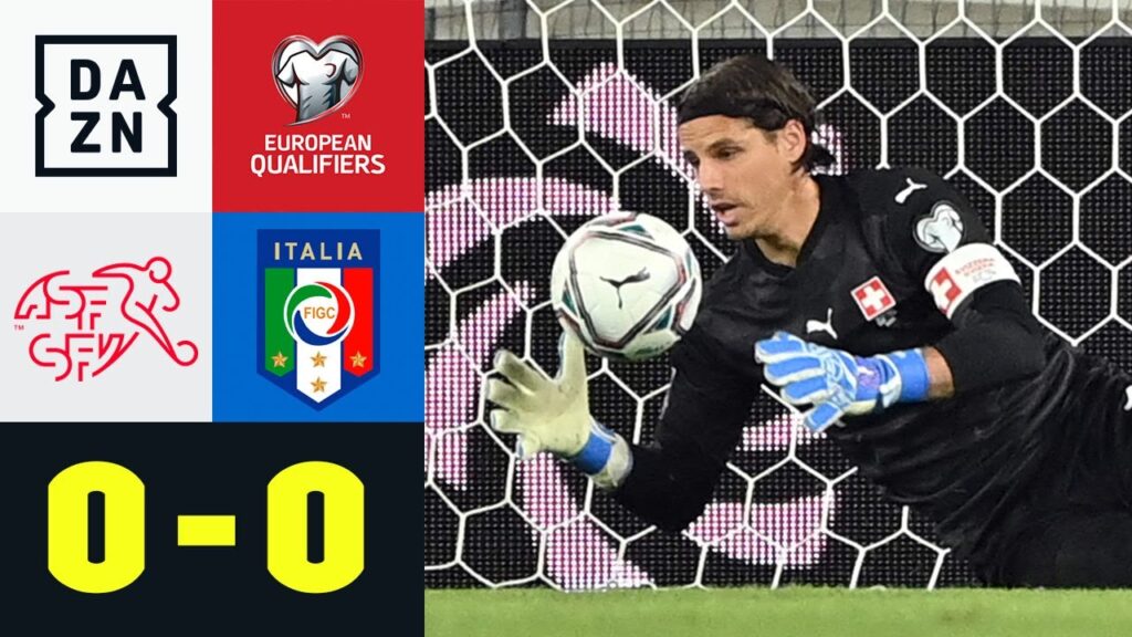 Yann Sommer Elferkiller: Schweiz - Italien 0:0 | UEFA European Qualifiers | DAZN Highlights
