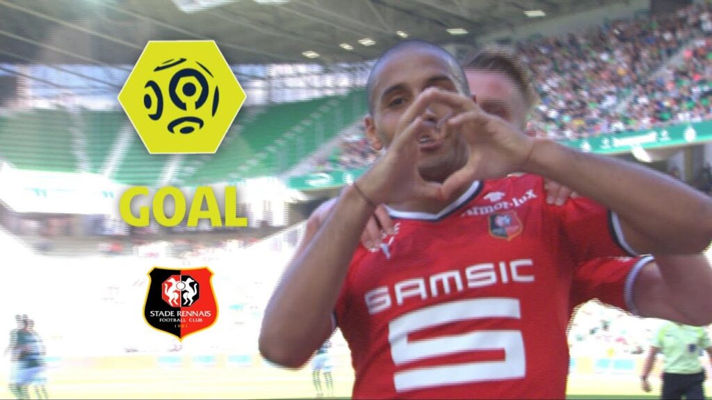 Goal Wahbi KHAZRI (54' pen) / AS Saint-Etienne - Stade Rennais FC (2-2) / 2017-18