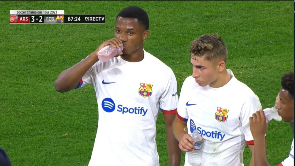 Ansu Fati was having fun vs Arsenal Ansu Fati was having fun vs Arsenal