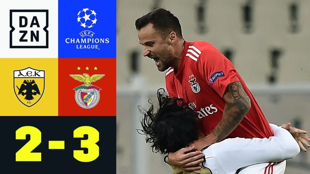 Haris Seferovic trifft bei Torfestival: AEK Athen - Benfica Lissabon 2:3 | UEFA CL | DAZN Highlights