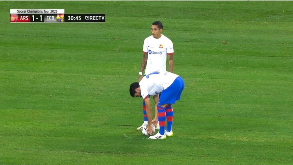 Raphinha's Incredible Freekick vs. Arsenal