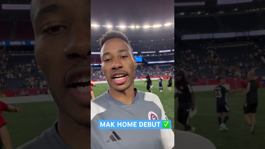 Mark-Anthony Kaye capping off his home debut advancing in Leagues Cup! #mls #nerevs #leaguescup2023