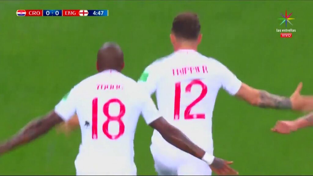 GOL Kieran Trippier 5' – CROACIA  VS INGLATERRA 0-1