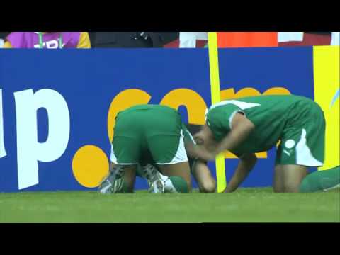 The goal of legend saudi Sami Al Jaber, Saudi Arabia in Tunisia in World Cup 2006