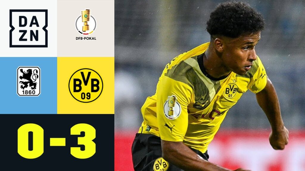 Adeyemi bändigt Löwen in Heimatstadt: TSV 1860 München – Borussia Dortmund 0:3 | DFB-Pokal | DAZN Adeyemi bändigt Löwen in Heimatstadt: TSV 1860 München - Borussia Dortmund 0:3 | DFB-Pokal | DAZN